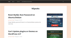 Desktop Screenshot of nspeaks.com